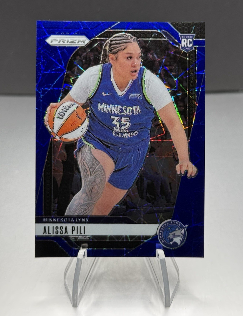 Alissa Pili 2024 Panini Prizm WNBA #83 Blue Velocity Prizm RC Rookie Lynx
