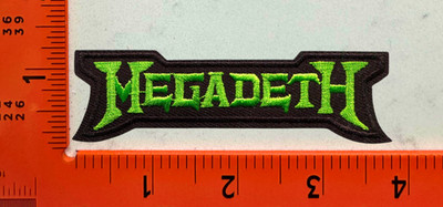 Embroidered Iron-On Patch Megadeth 80s Metal Band Logo Rock Badge