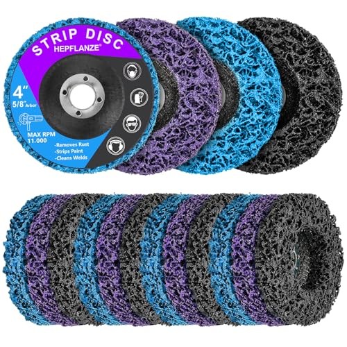 12 Pack Strip Discs 4 inch Stripping Wheel for Angle Grinder Clean 4 in - 12pcs - Picture 6 of 8