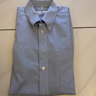 Langarmhemd von Royal Class Button down hellblau/weiß kariert Gr. 44