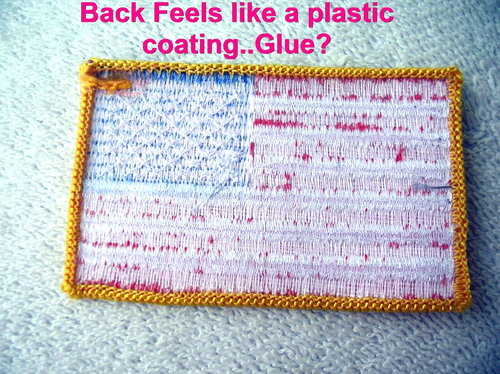 10 parches bordados de bandera americana inversa, ¿plancha/costurada?, 2" X 3 1/4" - Imagen 2 de 3