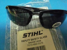 Genuine STIHL® "Deputy" SMOKED mirror lens safety glasses NEW 70108840376 B141