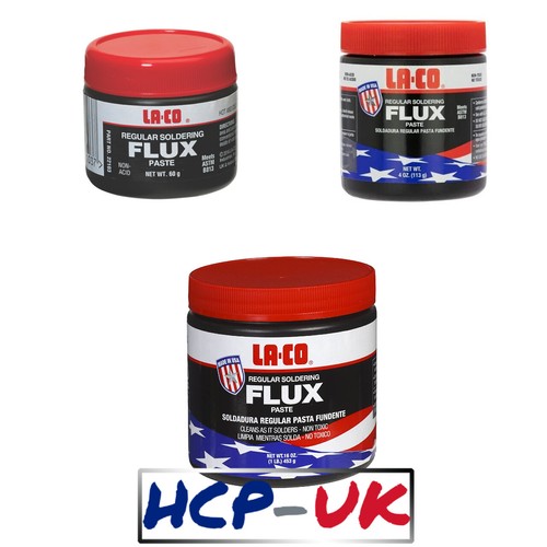 Laco Flux Soldering Flux Paste LaCo Flux 2oz 4oz or 1LB tubs small