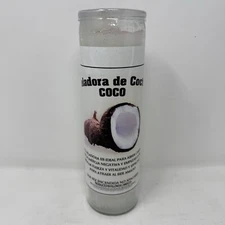 Veladora Preparada de Coco / Coconut Prepared Candle (8 in.)