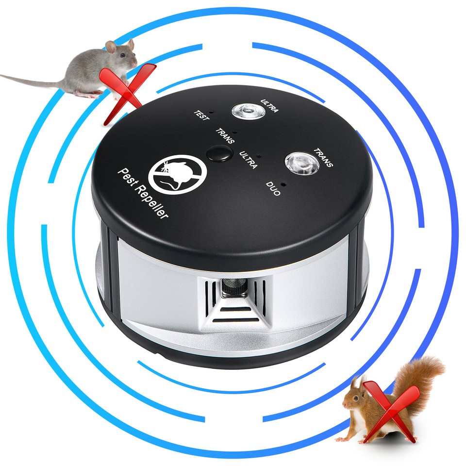 Ultrasonic Repellent 360° Electronic Control Pest Rat Cat Mice Rodent Repeller eBay