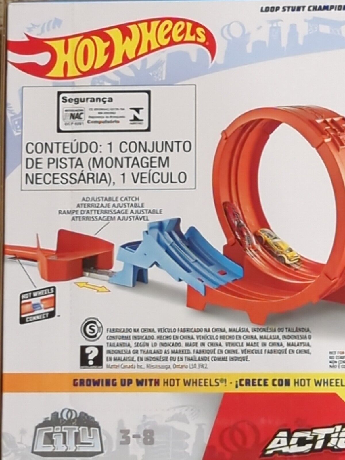 Hot Wheels Loop Stunt Champion Track Set with Dual-Track Loop