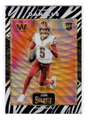 引き出される力 DAD-1 サポートカード　　キラキラカード 2024 Panini Select FOTL Jayden Daniels Throwback RC #16 Zebra