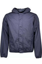 Gant Chic Blue Nylon Sport Jacket With Hood
