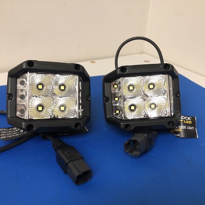 LOT OF 2X ROADSHOCK 3 In. LED Flood With Side Light 12/24