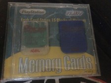 NUBY Interactive Sony PlayStation 1 Memory Cards 2 