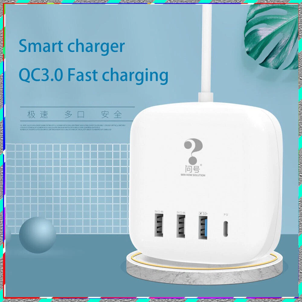 Fast 5V/3.2A multi-port USB charging hub for travel