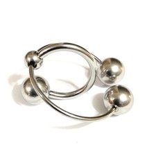 316L Surgical Steel 14g to 10g 5/8" 3X10mm Balls PA TWO Horseshoes Combo.
