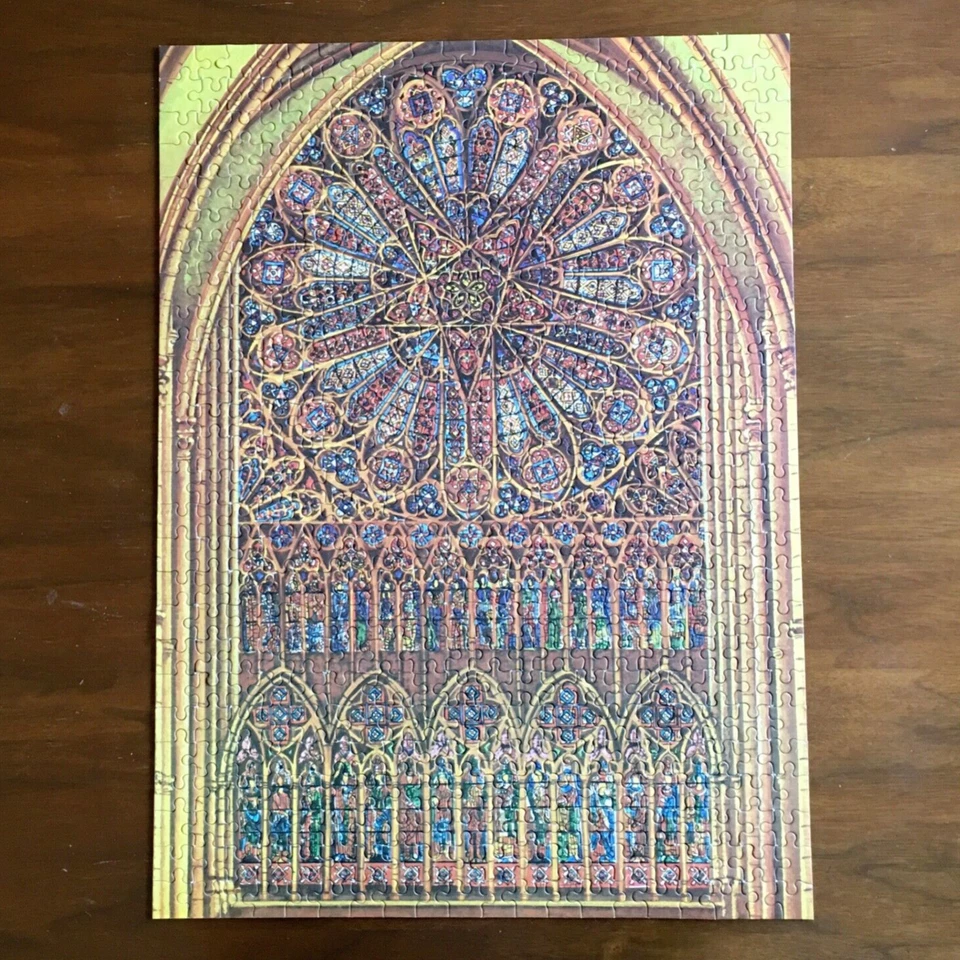 MINSTER Amiens St Firmin 拼图 - 完整 500 件 复古 着色玻璃窗 — 第 2/4 张图片