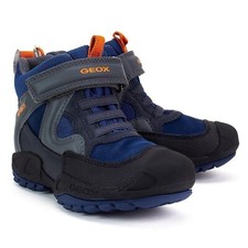 Geox N.Savage Trainers Sneakers Boots - Navy / Grey - Boys size 8 Toddler - NEW