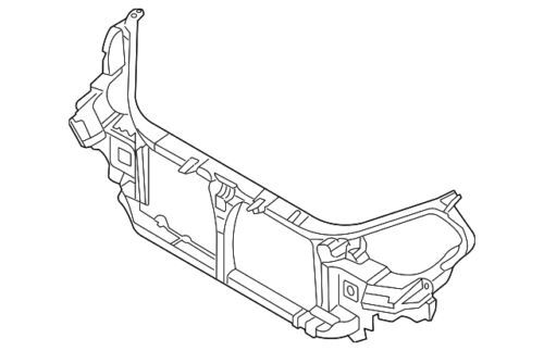 Panel de soporte del radiador para Nissan Altima SL 2005-2006 (P/N 62500-ZB610)