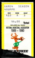 1989 DAVID ROBINSON 5th GAME RC/"MILWAUKEE DEBUT" BASKETBALL TICKET BUCKS SPURS