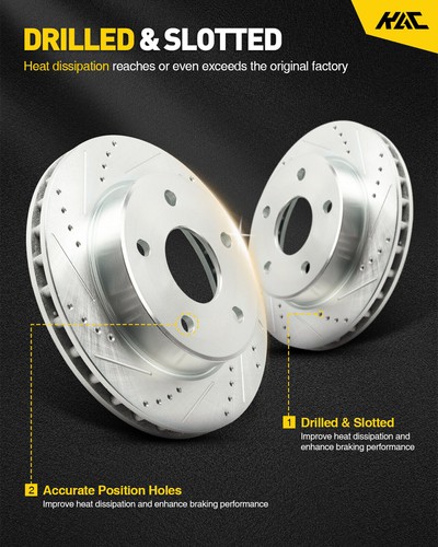 2 Front Disc Brake Rotors for 2006 2007 2008 2009 2010 Kia Optima - Picture 5 of 20