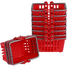 10Pcs Mini Shopping Basket Plastic Toys Target Cart Kids Dollhouse Accessories