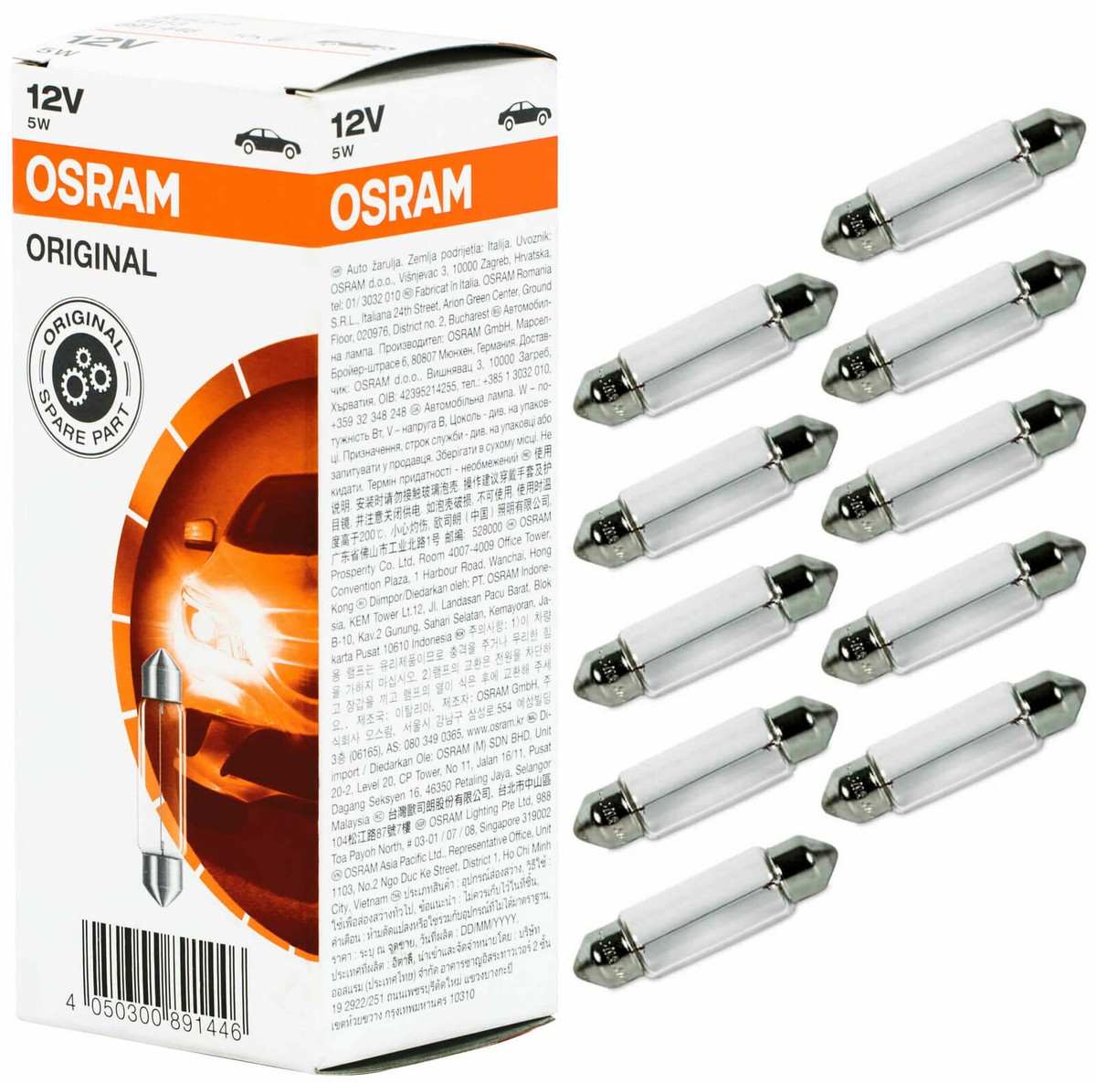 Autolamp 12V 5W SV8,5 11x38 Per Stuk - Foto 9