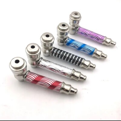 #ad 3x Metal One Hitter Hand Smoking Pipe 3” With Metal Cap🔥🔥🔥 $12.95