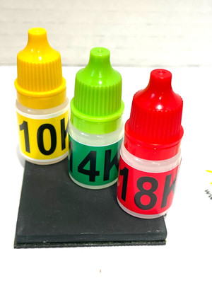 Gold Test, Gold Test Kit, Gold Tester, Gold Test Acid 10K, 14K, 18K, Test Stone