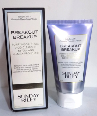 SUNDAY RILEY BREAKOUT BREAKUP PURIFYING SALICYLIC ACID CLEANSER(5 OZ)*NOT SEALED