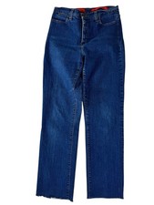 NYDJ Blue Medium Wash Tummy Tuck High-Rise Straight Leg Denim Jeans Women's 8P