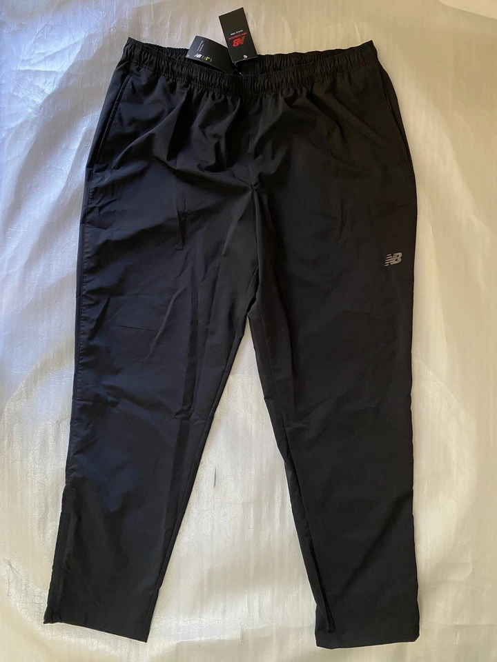 Pantalones New Balance NB DRY absorbentes de humedad para hombre 2XL negros calce atlético ligeros Foto 2 de 4