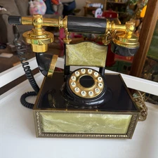 Vintage American Telecommunications Deco-Tel Telephone Push Button MCM -Phone