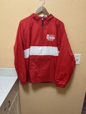 Charles River Apparel Jacket Size Large Red White SPD Aquatic Staff