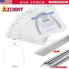 AZDENT Dental ortodónico alambre de arco Ni-Ti redondo rectangular natural Ovoid