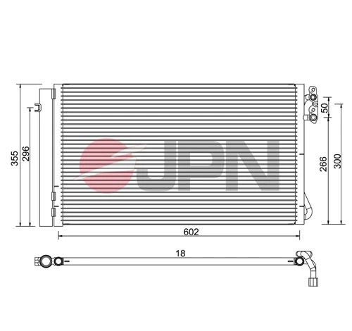 CONDENSER AIR CONDITIONING 60C9084-JPN FOR BMW 1/E87/3/E9/E82/X/E84/E88 X1 Z4 - Image 2 of 4