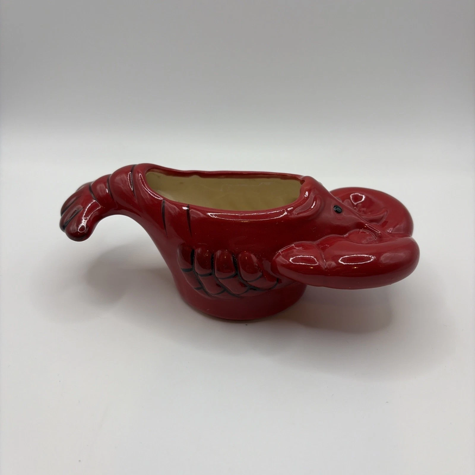 Boston Warehouse Red Ceramic Lobster Butter Warmer Dishes 2004