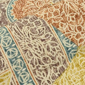 Colorful Meadow Hama Chirimen Silk UnUsed BOLT By the Yard Kimono Fabric BS29