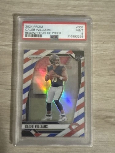 2024 Panini Prizm Rookies Caleb Williams #301 Red White Blue Prizm Chicago Bears