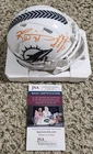 Ricky Williams Signed Riddell Miami Dolphins Salute to Service Mini Helmet JSA
