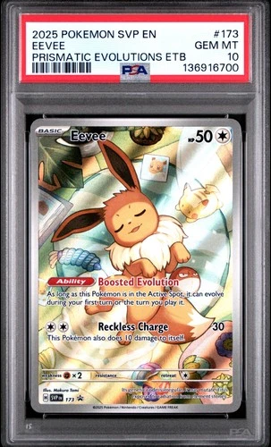 2025 POKEMON SVP EN-SV BLACK STAR PROMO #173 EEVEE PSA 10