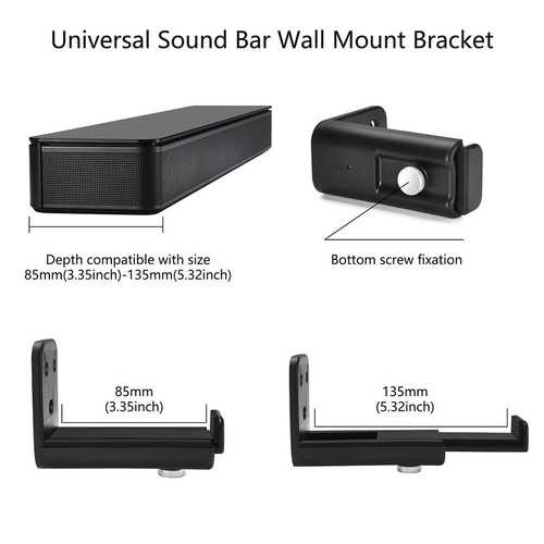Soundbar Wall Mount with Adjustable Arms for Optimal Sound Positioning - Picture 15 of 20