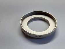 VINTAGE 27-46MM SILVER HIGH QUALITY STEP UP FILTER RING MADE IN JAPAN -FREE SHIP