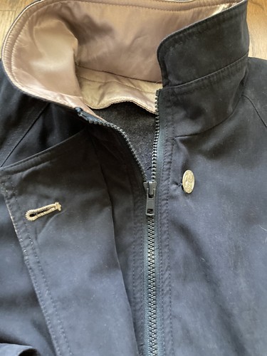 IZZI OUTWEAR WOMEN'S WINDBREAKER NAVY LIGHTWEIGHT OUTWEAR JACKET SIZE S - Picture 4 of 10
