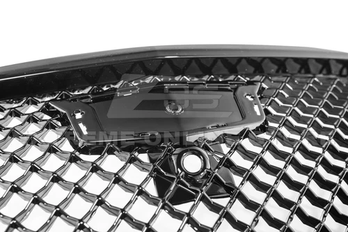 Blackwing Style GLOSS BLACK Front Bumper Grille Cover For 16-20 Cadillac CT6 - Picture 6 of 10