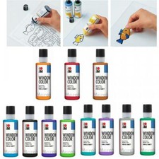 Marabu Window Color `fun & fancy', 80 ml, wysoki połysk i zdejmowany, wybór kolorów