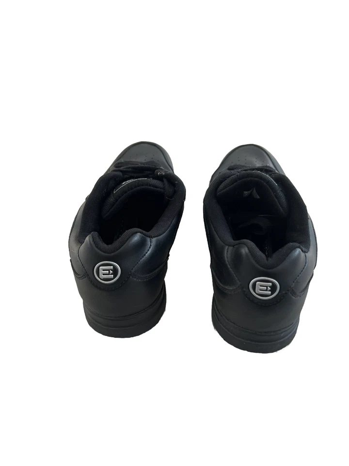 Zapatos de boliche de cuero negro con logotipo bordado perfecto para hombre talla 9M Etonic  Foto 3 de 4