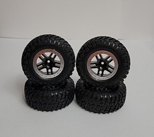 Fits Traxxas Slash 2wd Vxl Bl-2s Xl5 Bf Goodrich Tires Chromeblack Wheels New