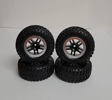 Fits Traxxas Slash 2wd VXL BL-2s XL5 BF Goodrich Tires & Chrome/Black Wheels NEW
