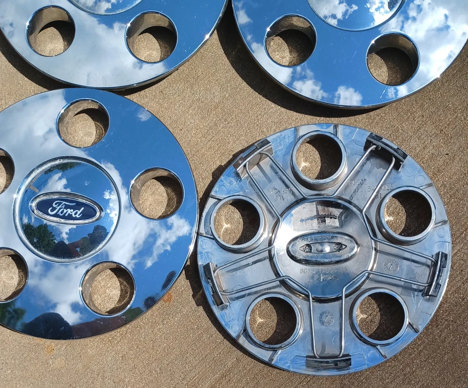Juego de 4 tapas centrales ford taurus, cromo, 2008-2009 parte # 8g1j 1a096 aa Foto 4 de 4