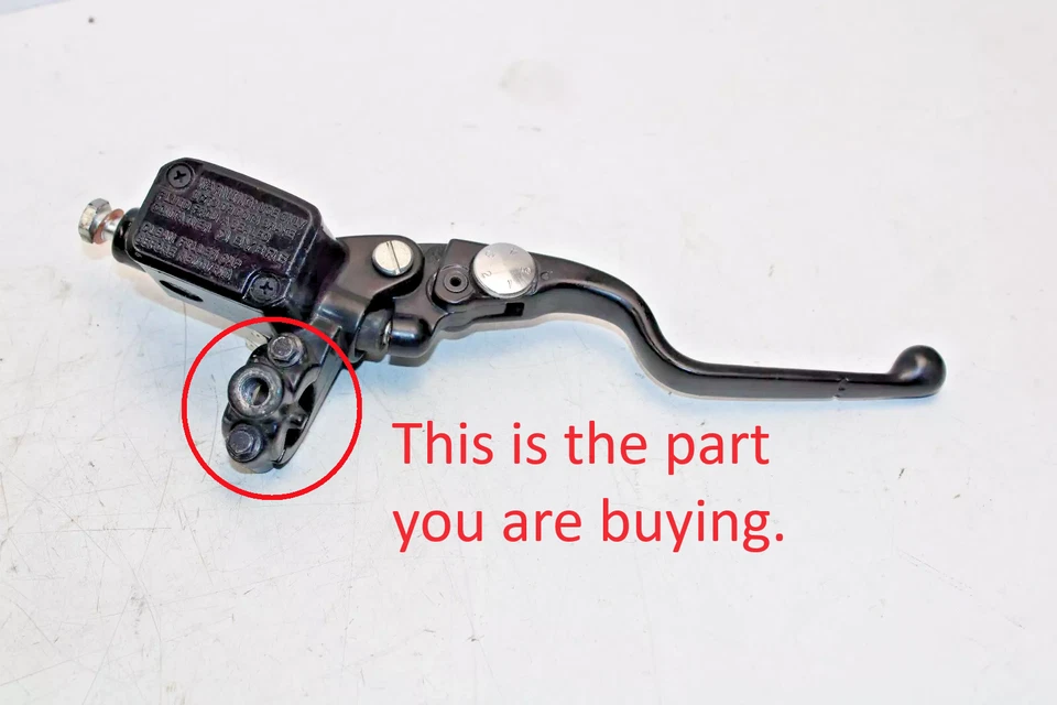 Abrazadera de cilindro maestro de freno delantero 7/8 soporte de montaje de espejo superior para motocicletas Foto 3 de 4