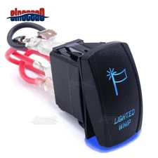 BLUE LIGHT FLAG WHIP ON/OFF ROCKER SWITCH FIT CAN-AM MAVERICK COMMANDER DEFENDER