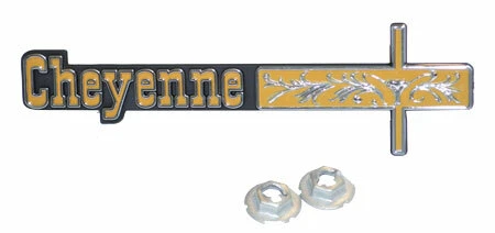 Chevrolet Cheyenne C10 1973-1974 camioneta pickup emblema de tablero, Chevy nuevo Foto 2 de 4