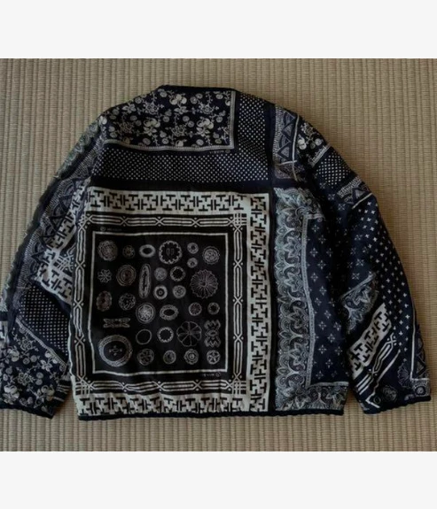 visvim IRIS LINER Jacket JKT BANDANA BLACK 2 Size 0219905013002